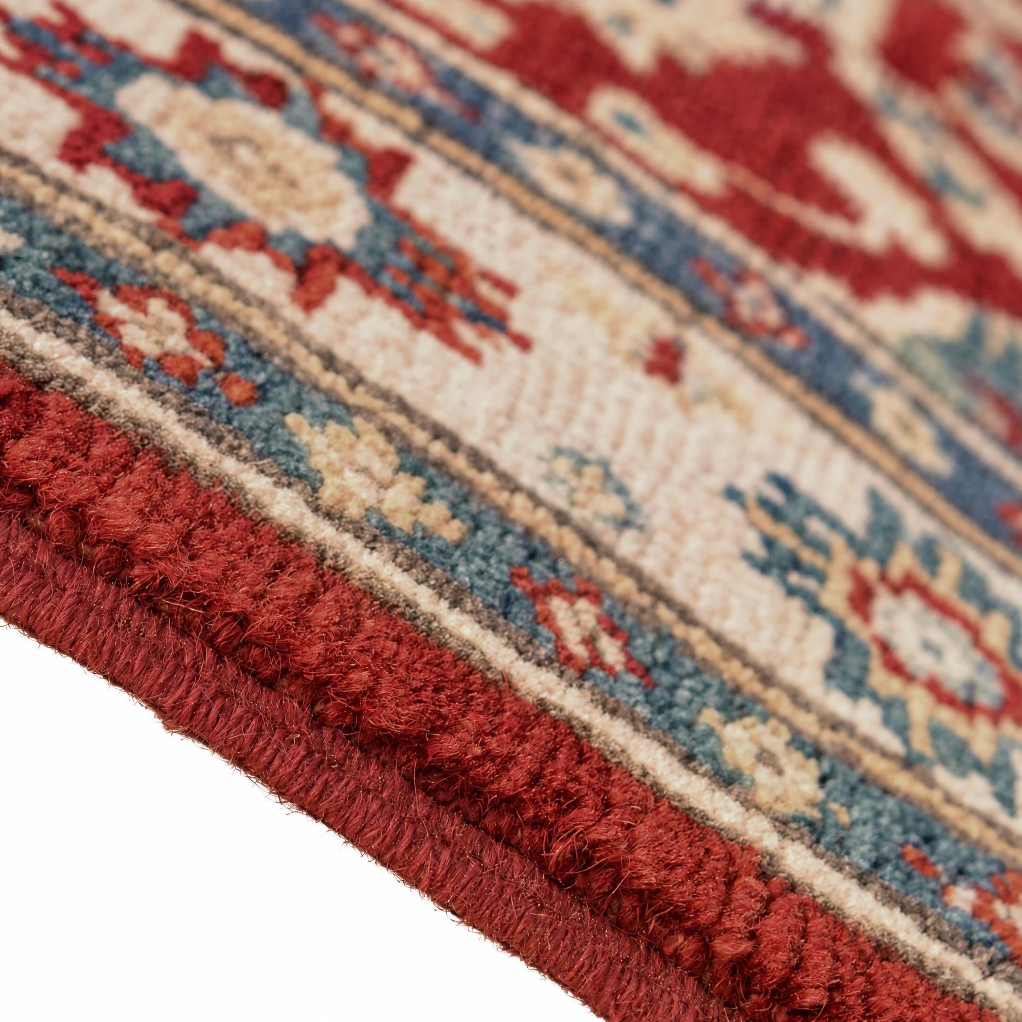 60cm x 175cm Hand Knotted Kazak Runner Rug