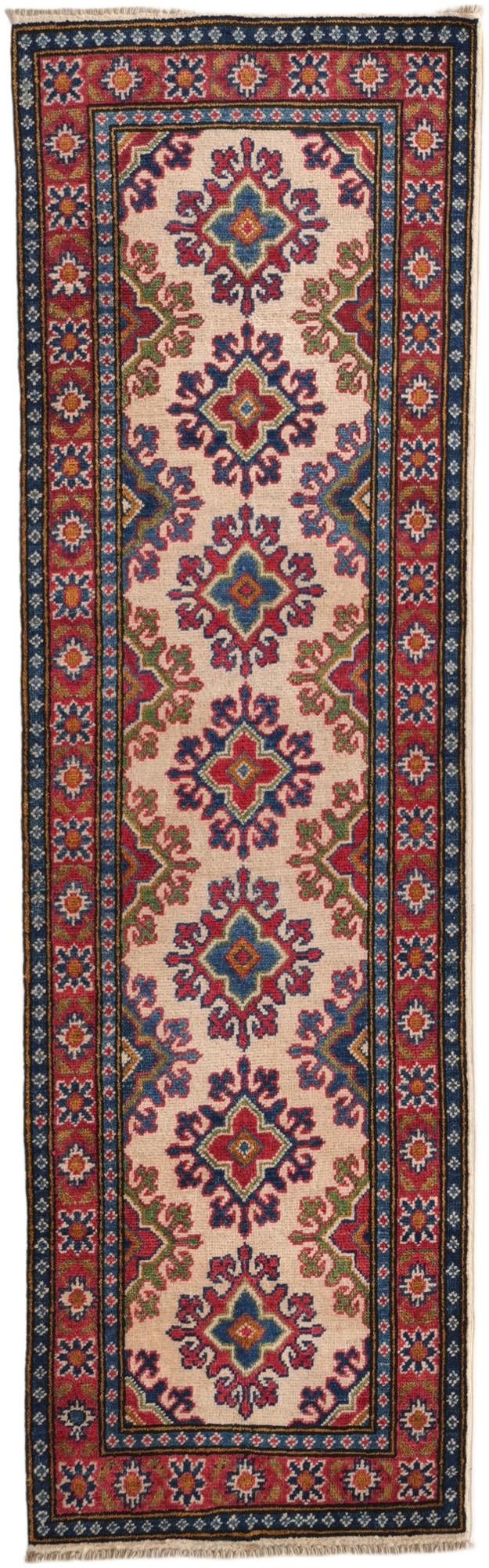 2' x 6' 4 Hand Knotted Kazak Runner Rug
