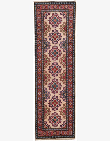 2' x 6' 4 Hand Knotted Kazak Runner Rug