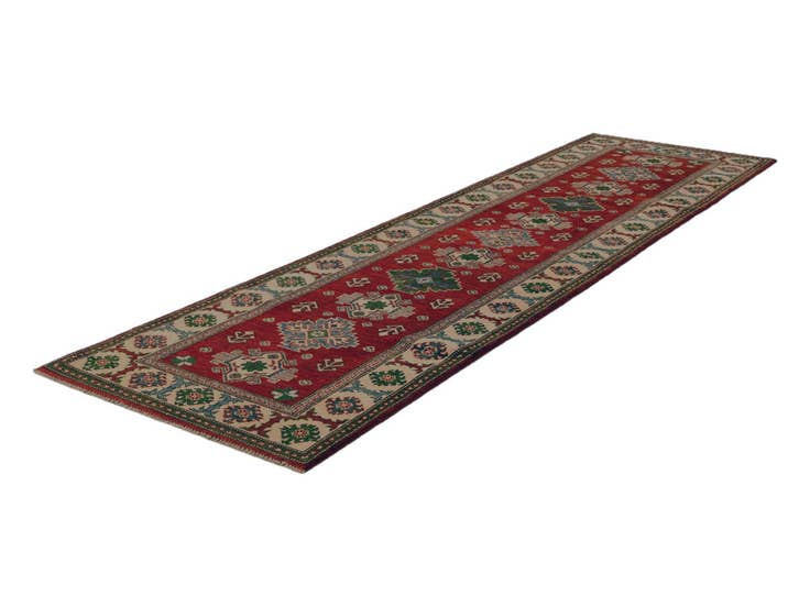 Detail image of 2' 8 x 9' 8 Hand Knotted Kazak Runner Rug