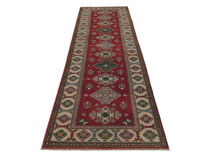 2' 8 x 9' 8 Hand Knotted Kazak Runner Rug