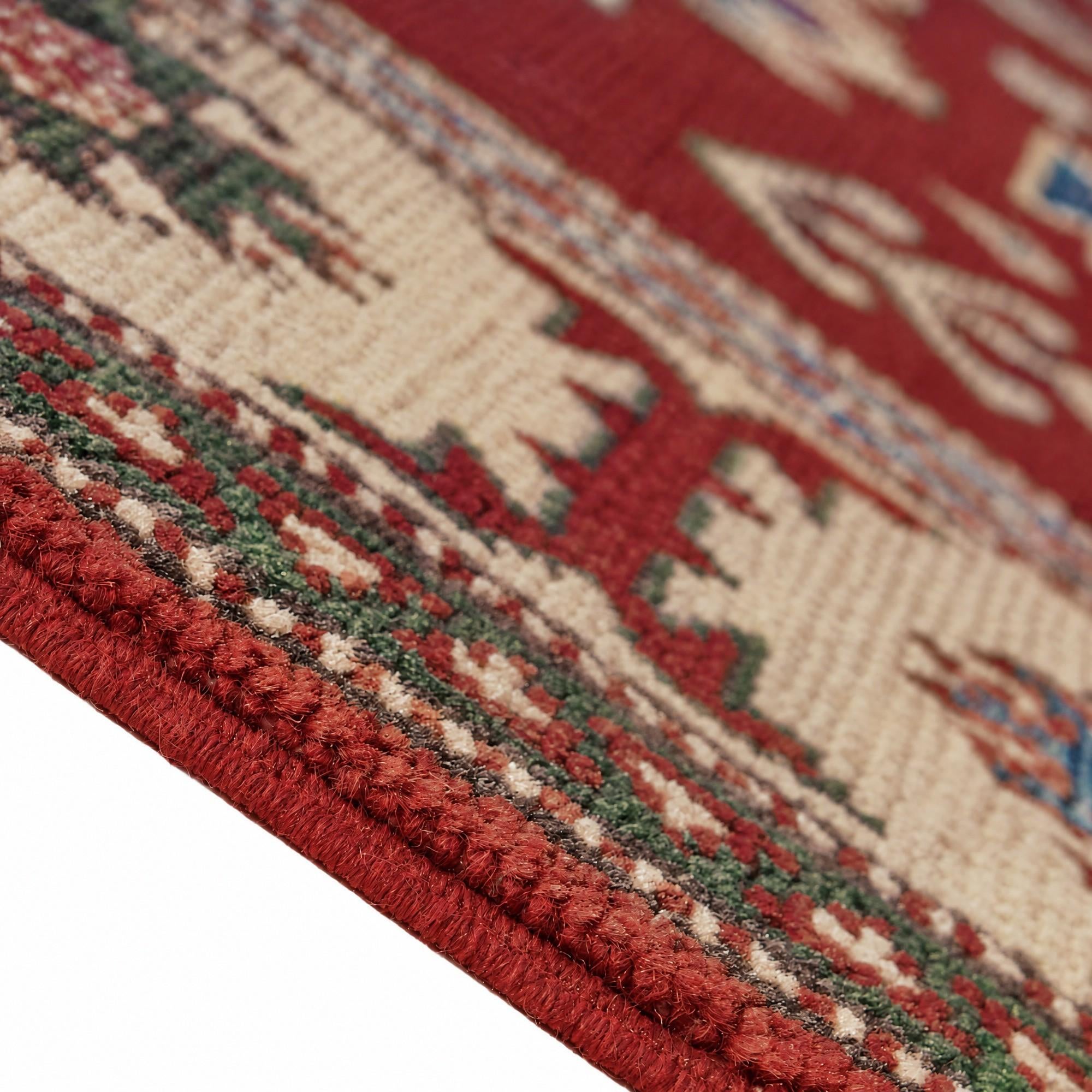 80cm x 295cm Hand Knotted Kazak Runner Rug