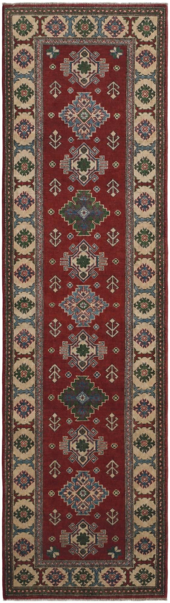 2' 8 x 9' 8 Hand Knotted Kazak Runner Rug