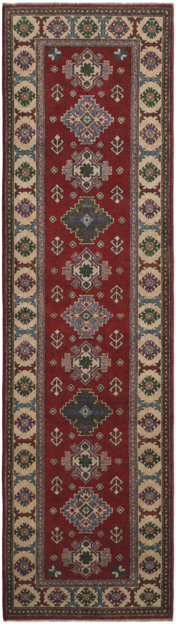 2' 8 x 9' 8 Hand Knotted Kazak Runner Rug