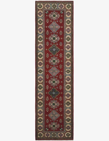 2' 8 x 9' 8 Hand Knotted Kazak Runner Rug