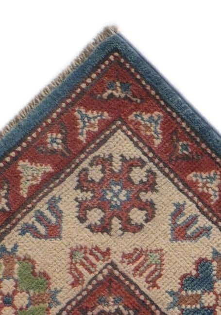 3' 1 x 13' 8 Hand Knotted Kazak Runner Rug
