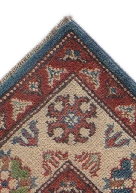 Detail image of 3' 1 x 13' 8 Hand Knotted Kazak Runner Rug
