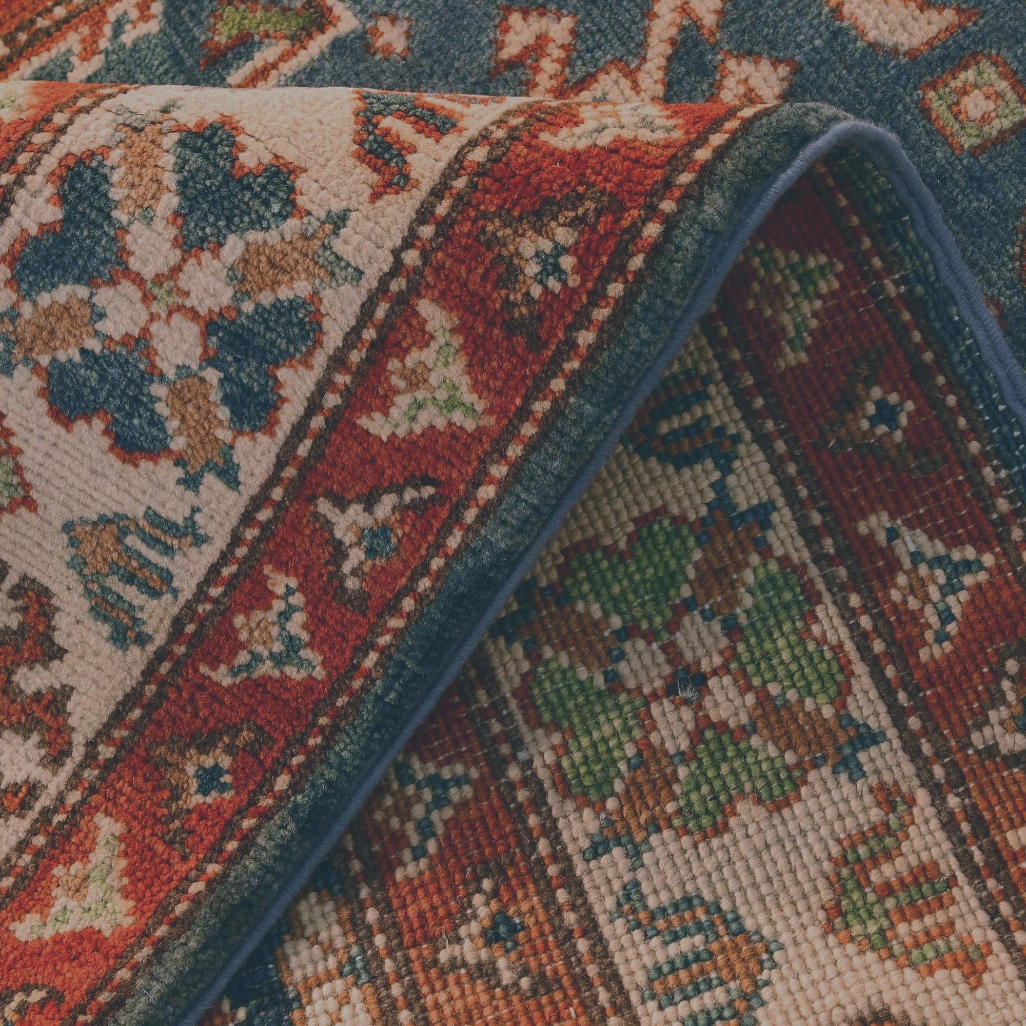 3' 1 x 13' 8 Hand Knotted Kazak Runner Rug