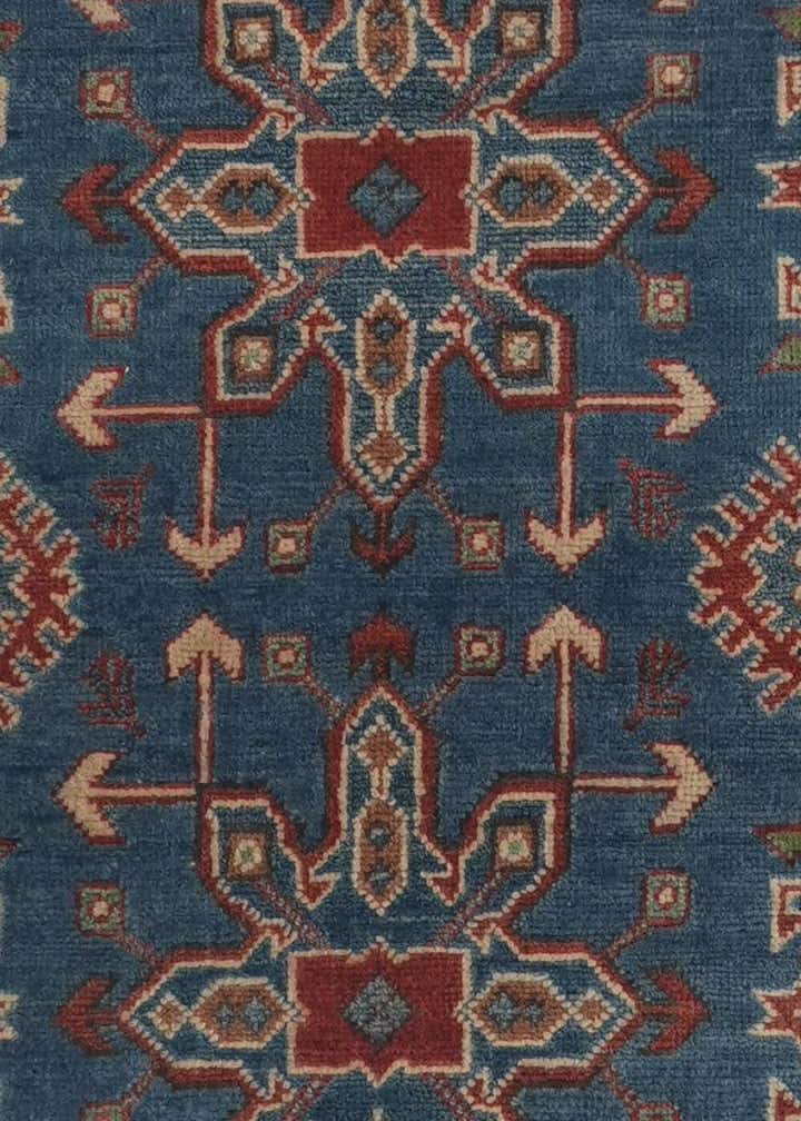 3' 1 x 13' 8 Hand Knotted Kazak Runner Rug