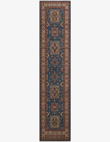 3' 1 x 13' 8 Hand Knotted Kazak Runner Rug