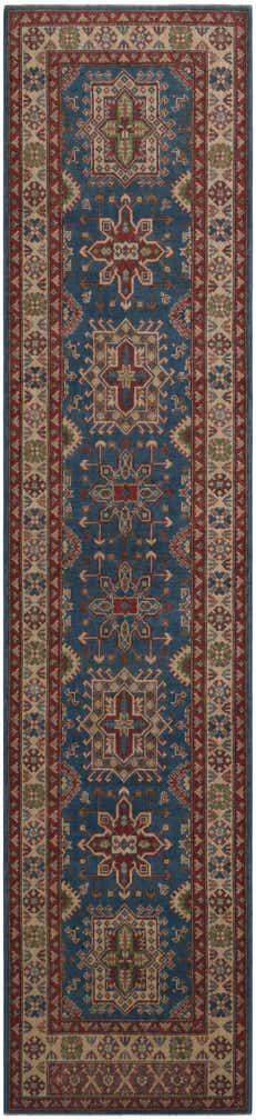 3' 1 x 13' 8 Hand Knotted Kazak Runner Rug