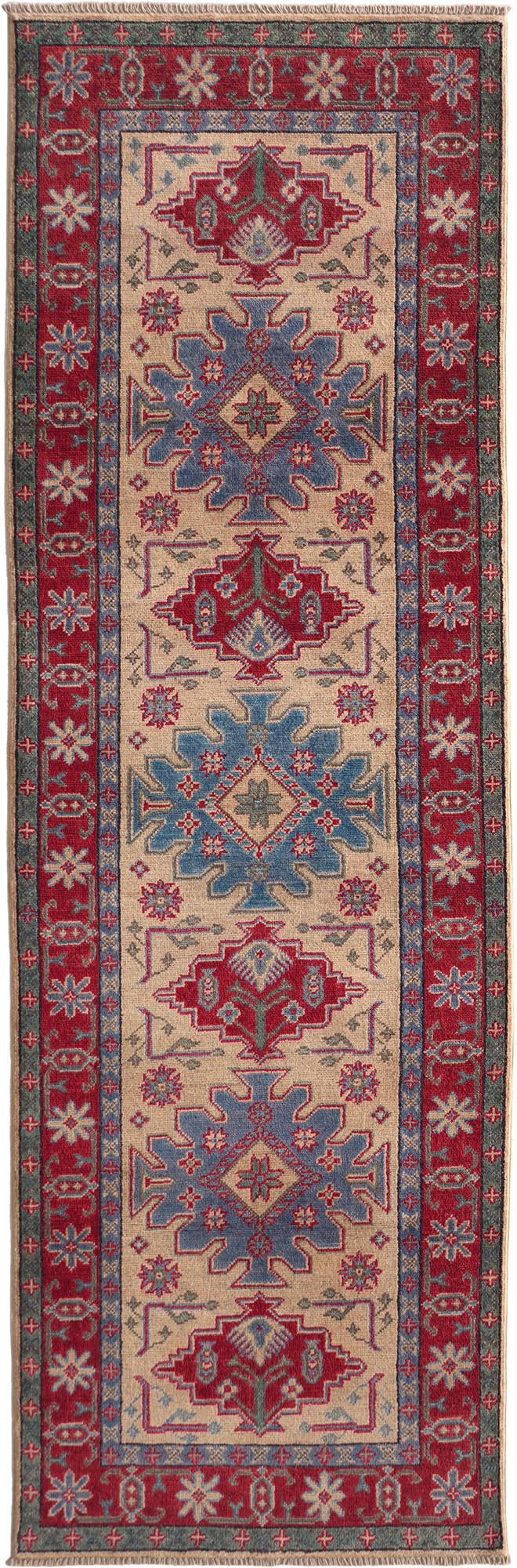 85cm x 265cm anudado a mano Kazak Alfombra Pasillera