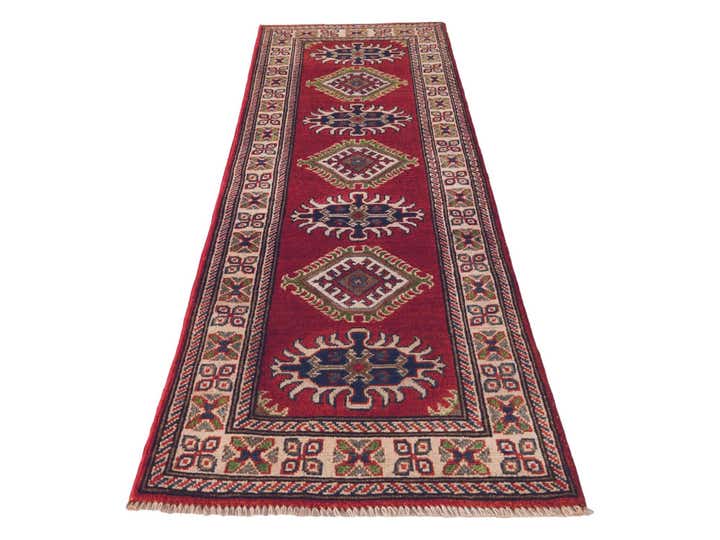 2' x 6' 2 Hand Knotted Kazak Runner Rug