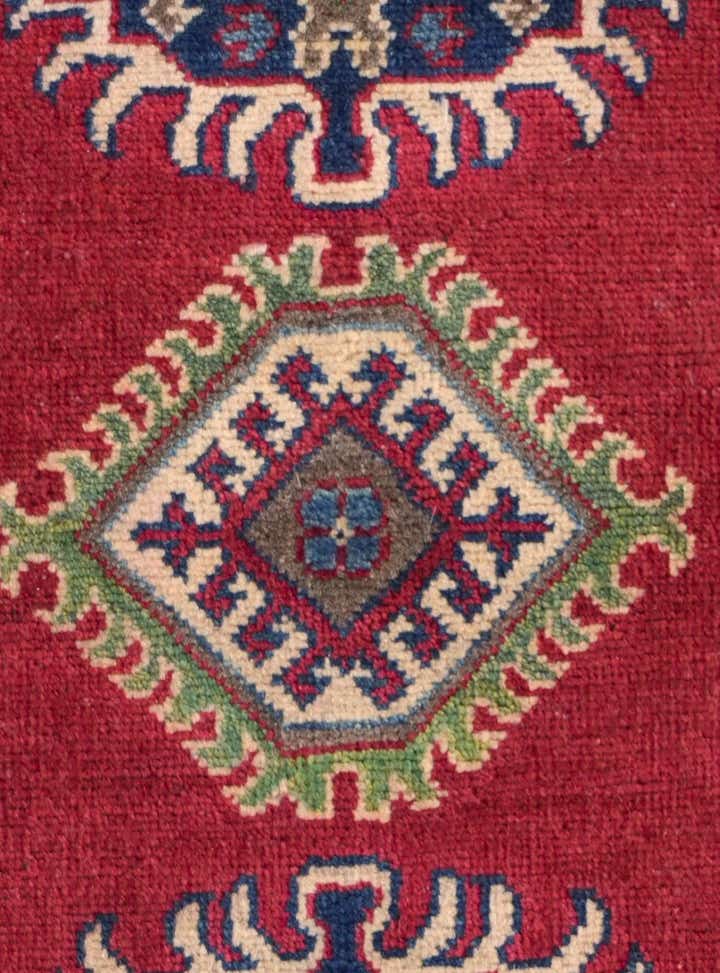 2' x 6' 2 Hand Knotted Kazak Runner Rug