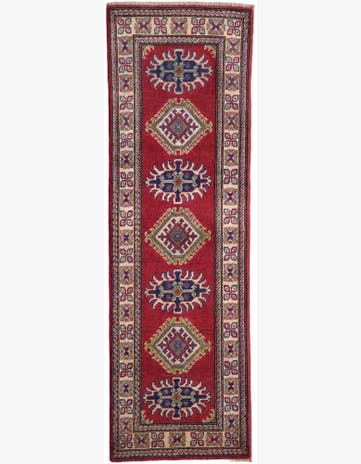 2' x 6' 2 Hand Knotted Kazak Runner Rug