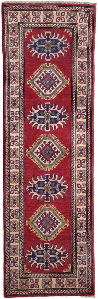 2' x 6' 2 Hand Knotted Kazak Runner Rug