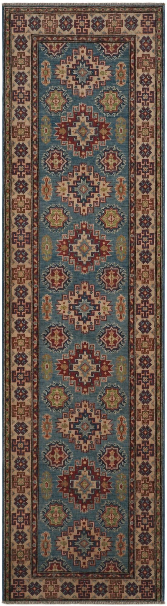 2' 7 x 9' 11 Hand Knotted Kazak Runner Rug
