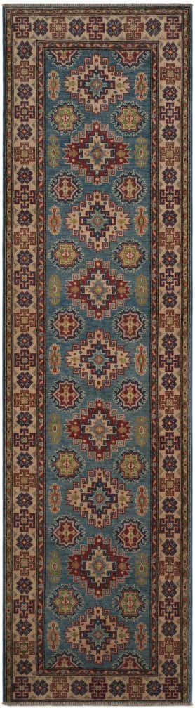 2' 7 x 9' 11 Hand Knotted Kazak Runner Rug