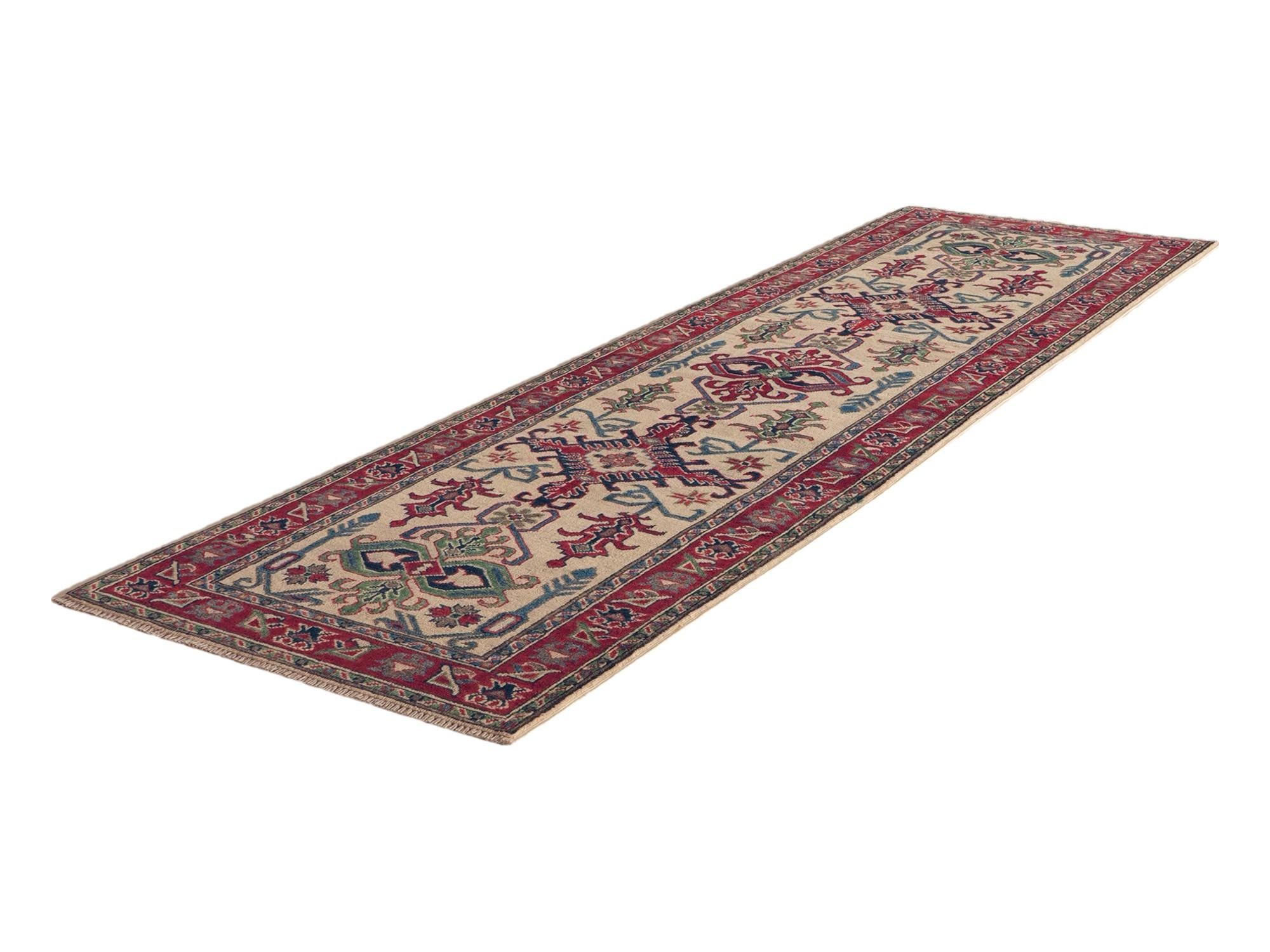 85cm x 290cm Hand Knotted Kazak Runner Rug