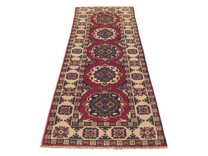 1' 11 x 5' 10 Hand Knotted Kazak Runner Rug