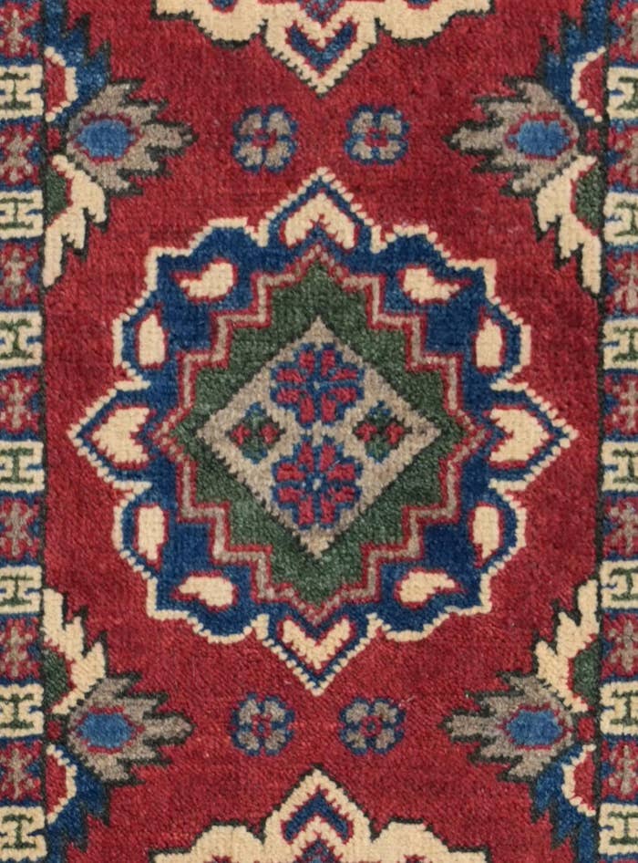 Detail image of 1' 11 x 5' 10 Hand Knotted Kazak Runner Rug