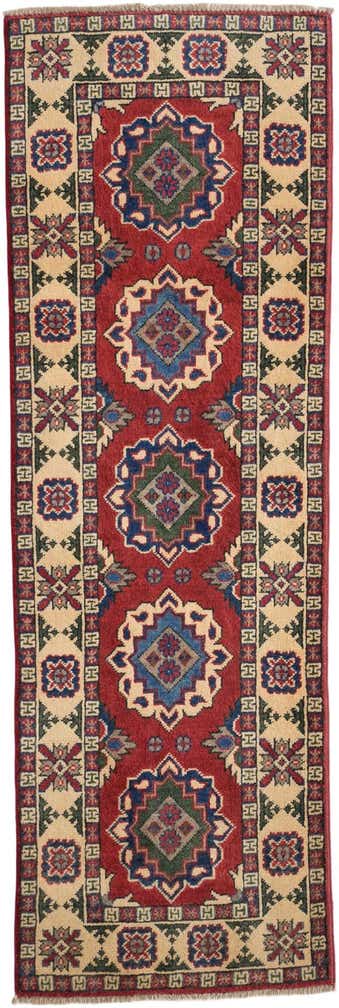 1' 11 x 5' 10 Hand Knotted Kazak Runner Rug