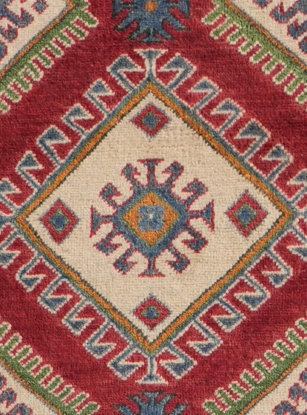 2' 8 x 9' 9 Hand Knotted Kazak Runner Rug