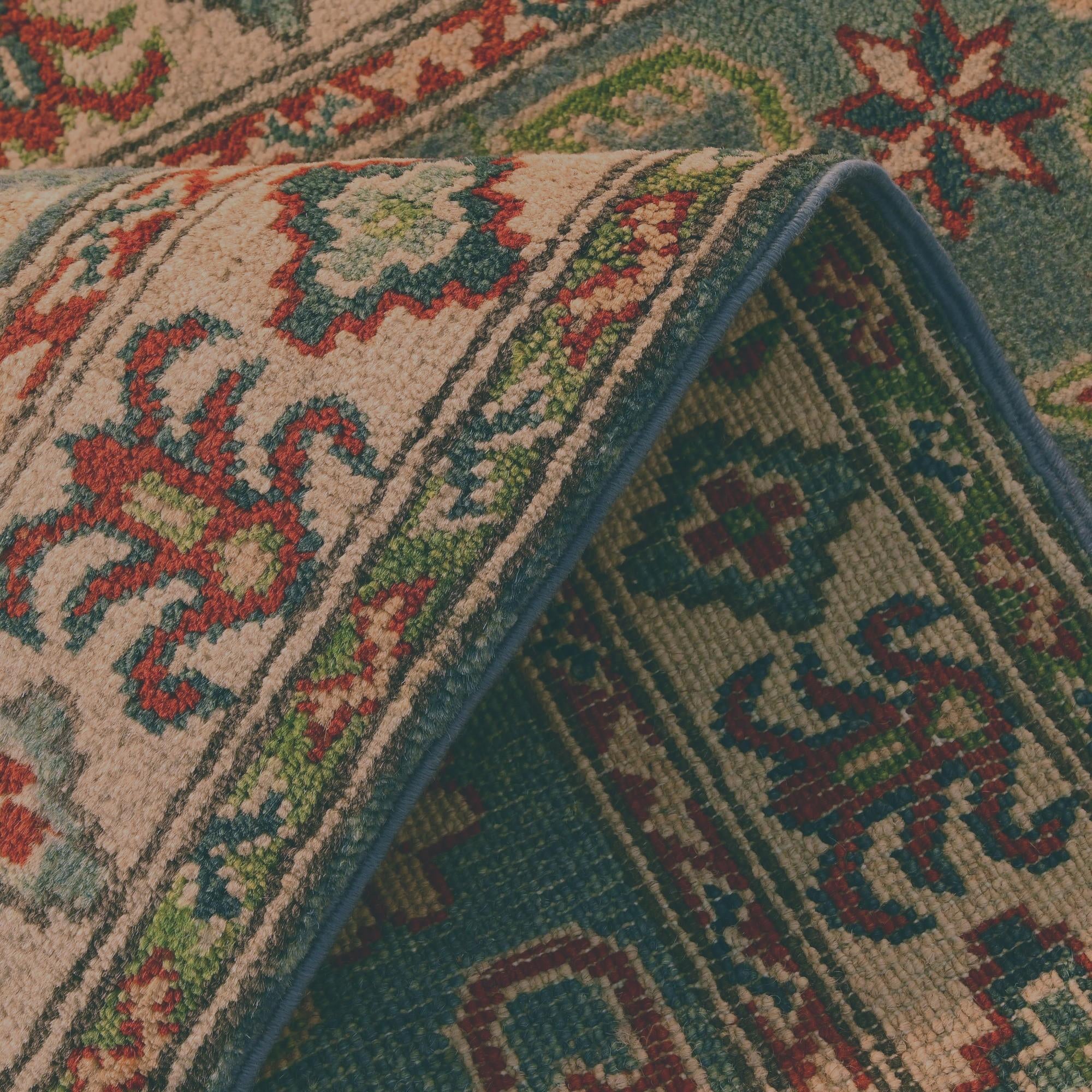 2' 7 x 9' 9 Hand Knotted Kazak Runner Rug