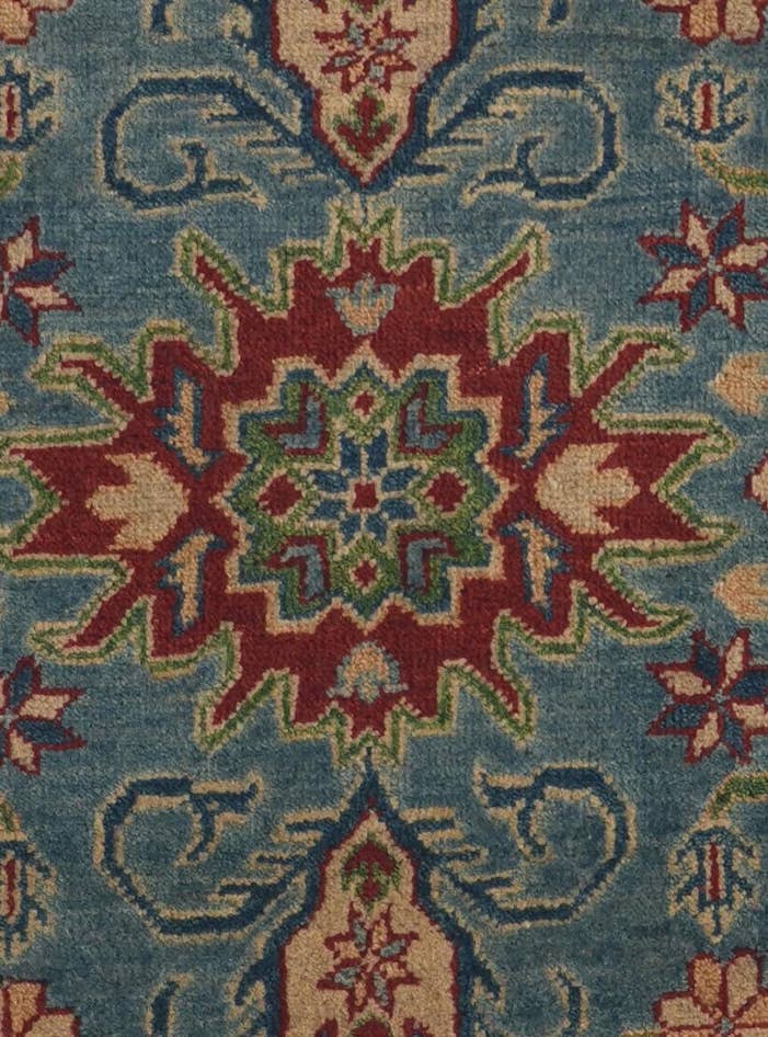 Detail image of 2' 7 x 9' 9 Hand Knotted Kazak Runner Rug