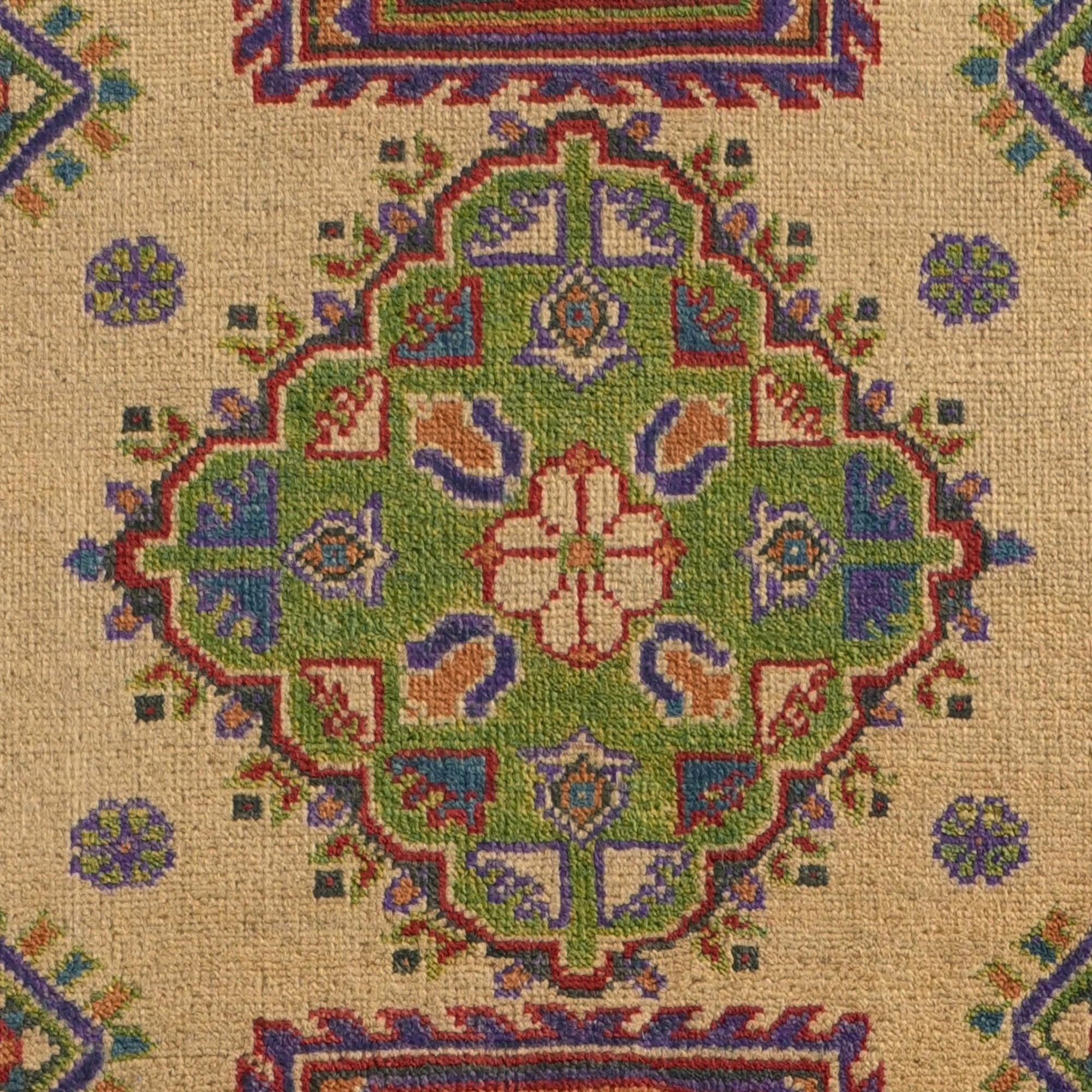 85cm x 295cm Hand Knotted Kazak Runner Rug