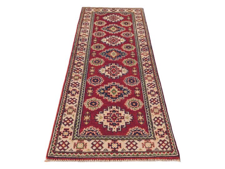 2' 1 x 6' Hand Knotted Kazak Runner Rug
