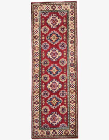2' 1 x 6' Hand Knotted Kazak Runner Rug