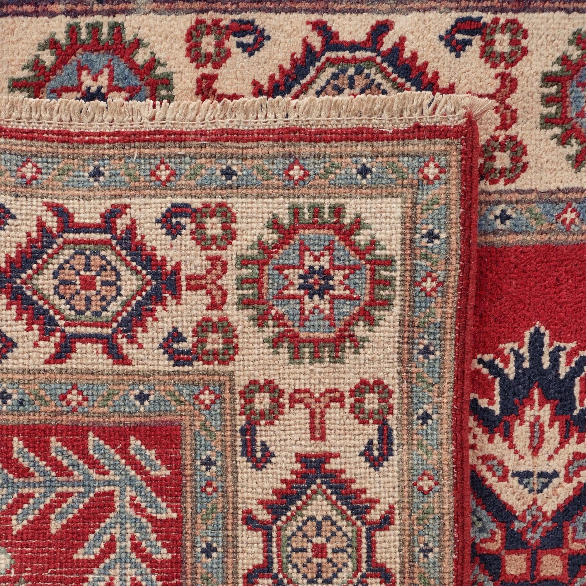 80cm x 305cm Handgeknüpft Kazak Läufer Teppich
