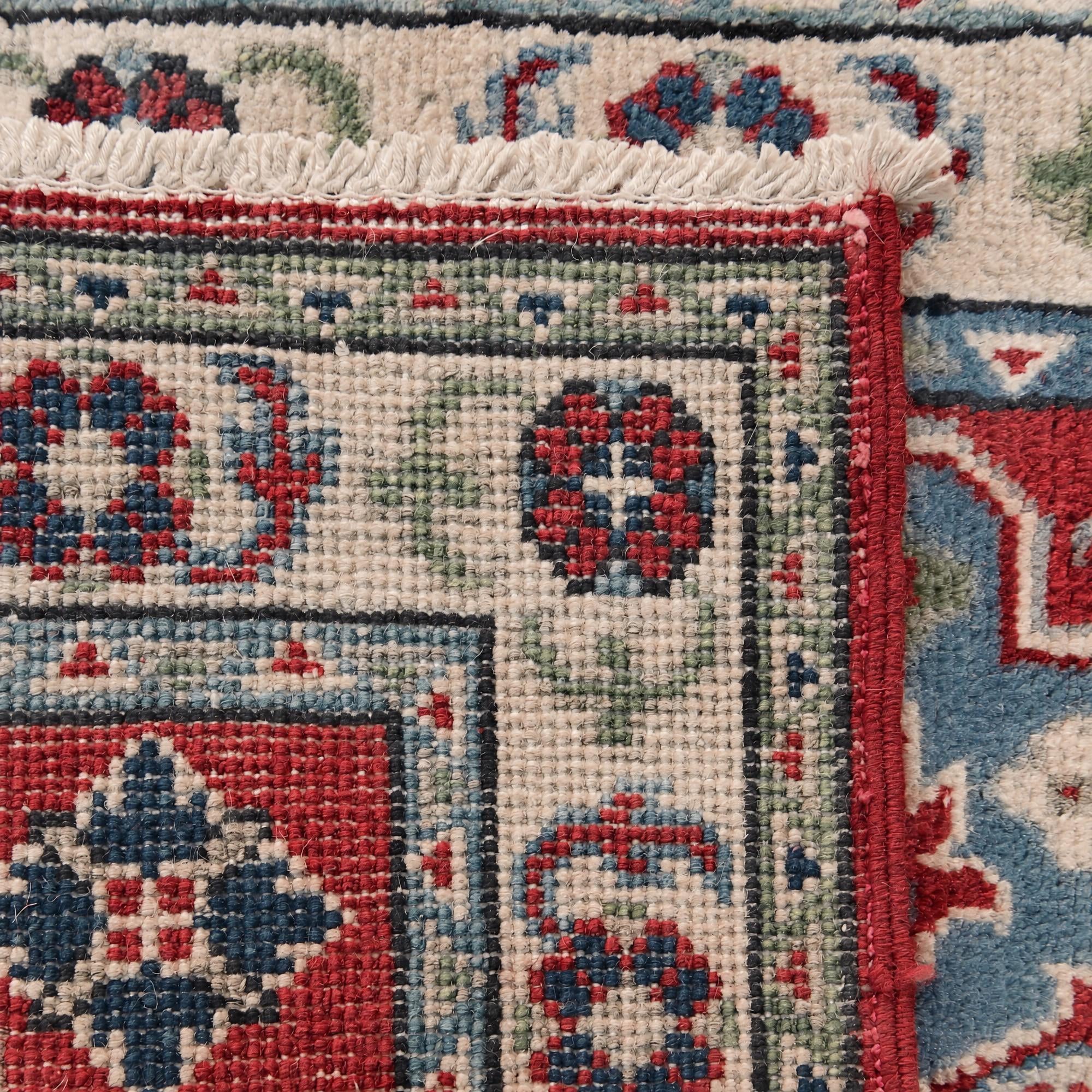 60cm x 200cm anudado a mano Kazak Alfombra Pasillera