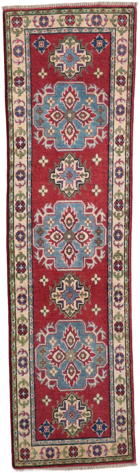 1' 11 x 6' 6 Hand Knotted Kazak Runner Rug