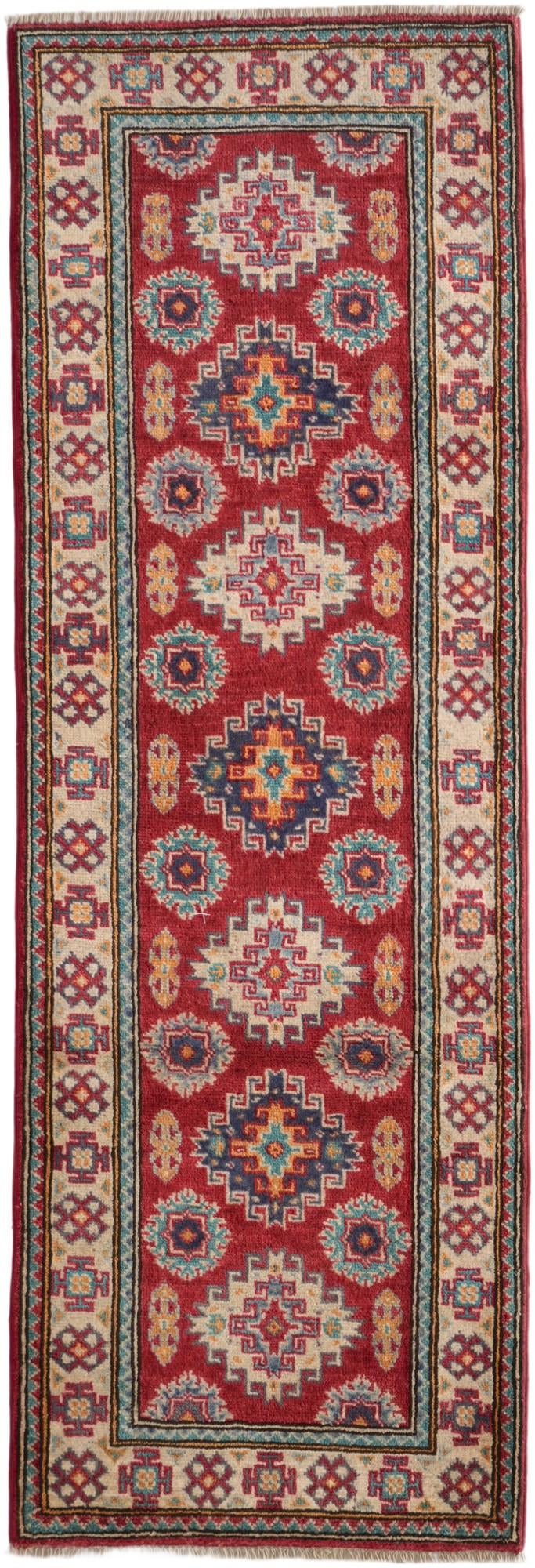 2' 1 x 6' 1 Hand Knotted Kazak Runner Rug