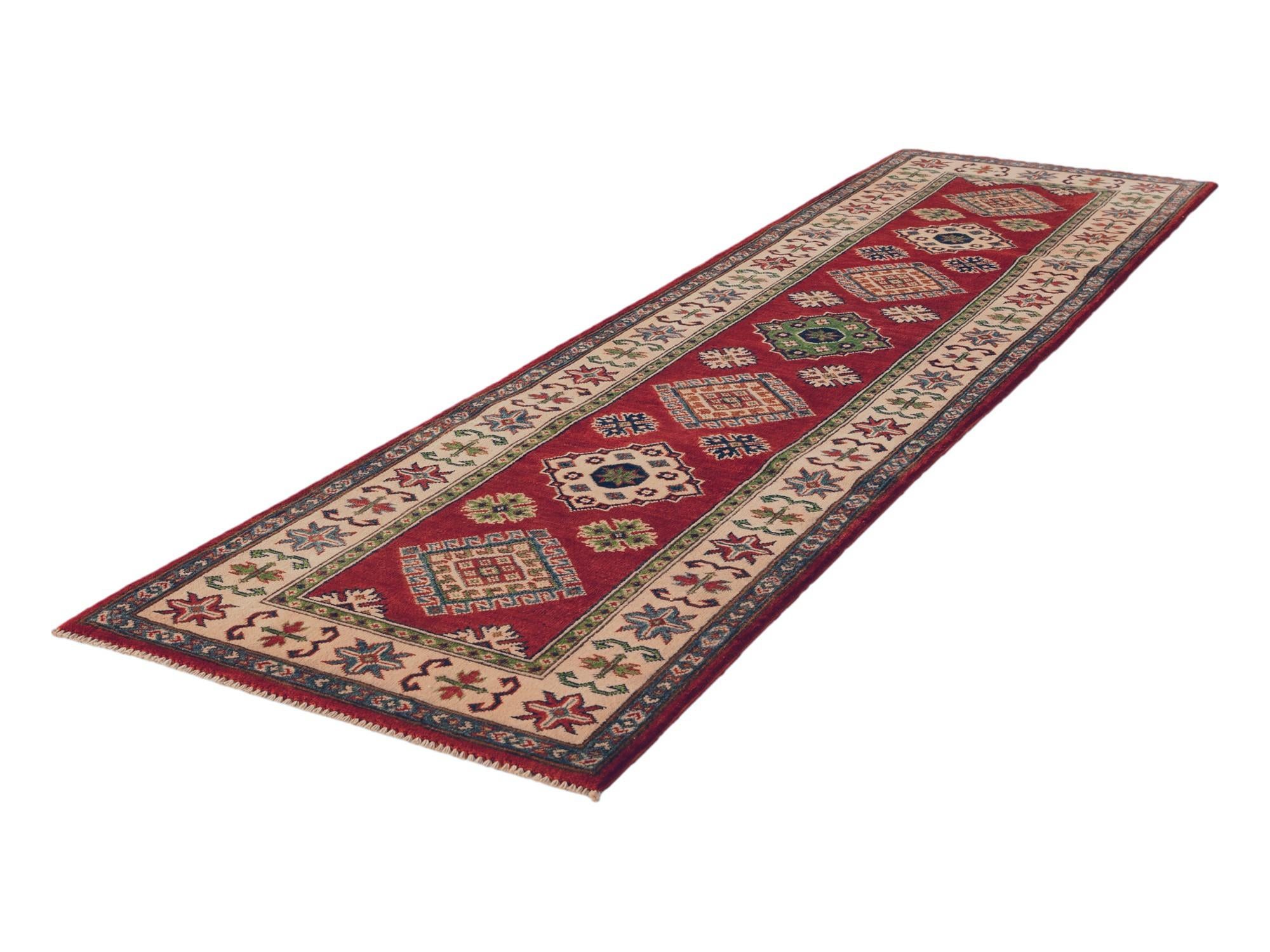 2' 7 x 9' 7 Hand Knotted Kazak Runner Rug