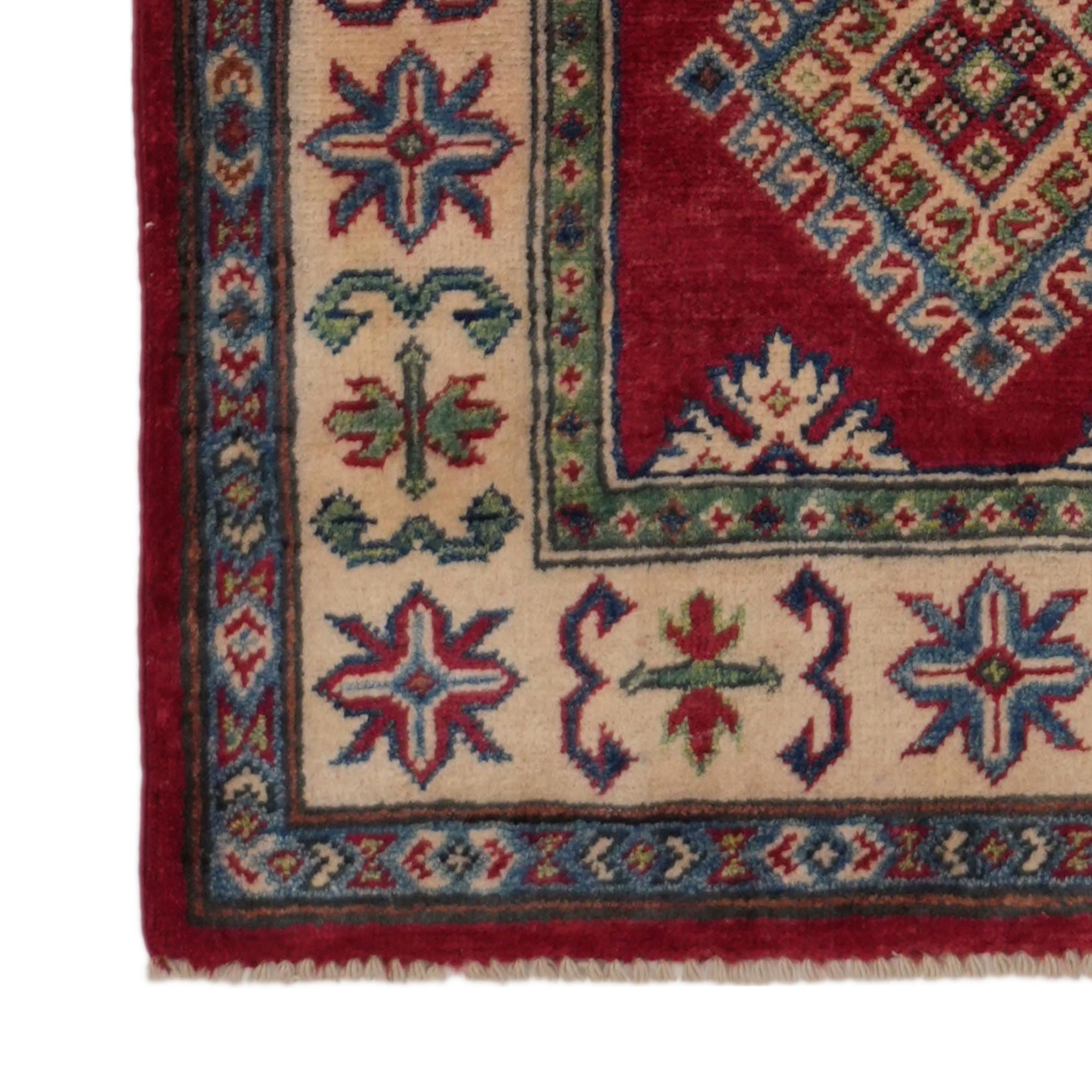 2' 7 x 9' 7 Hand Knotted Kazak Runner Rug