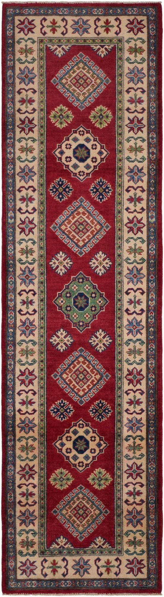 2' 7 x 9' 7 Hand Knotted Kazak Runner Rug