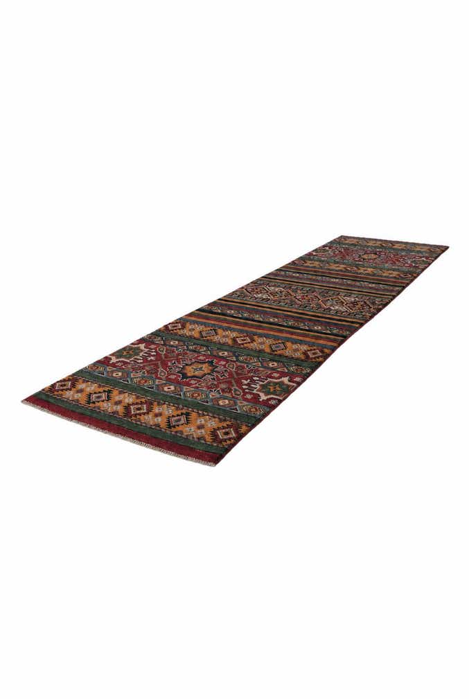 2' 7 x 9' 11 Hand Knotted Kazak Runner Rug