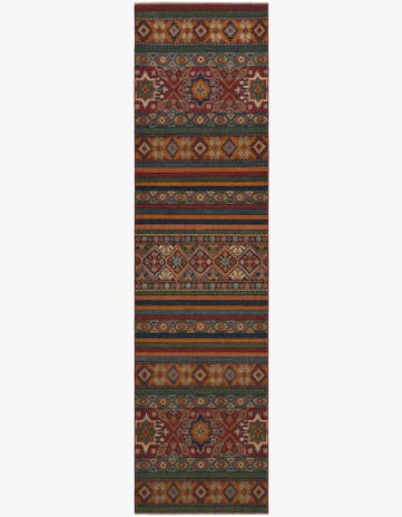 2' 7 x 9' 11 Hand Knotted Kazak Runner Rug