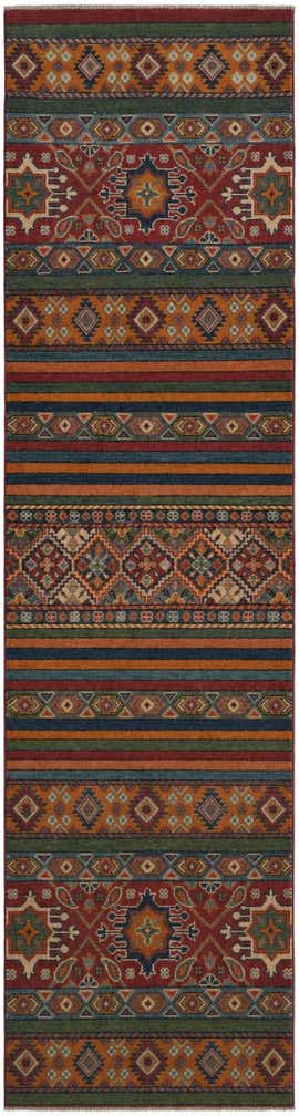 2' 7 x 9' 11 Hand Knotted Kazak Runner Rug