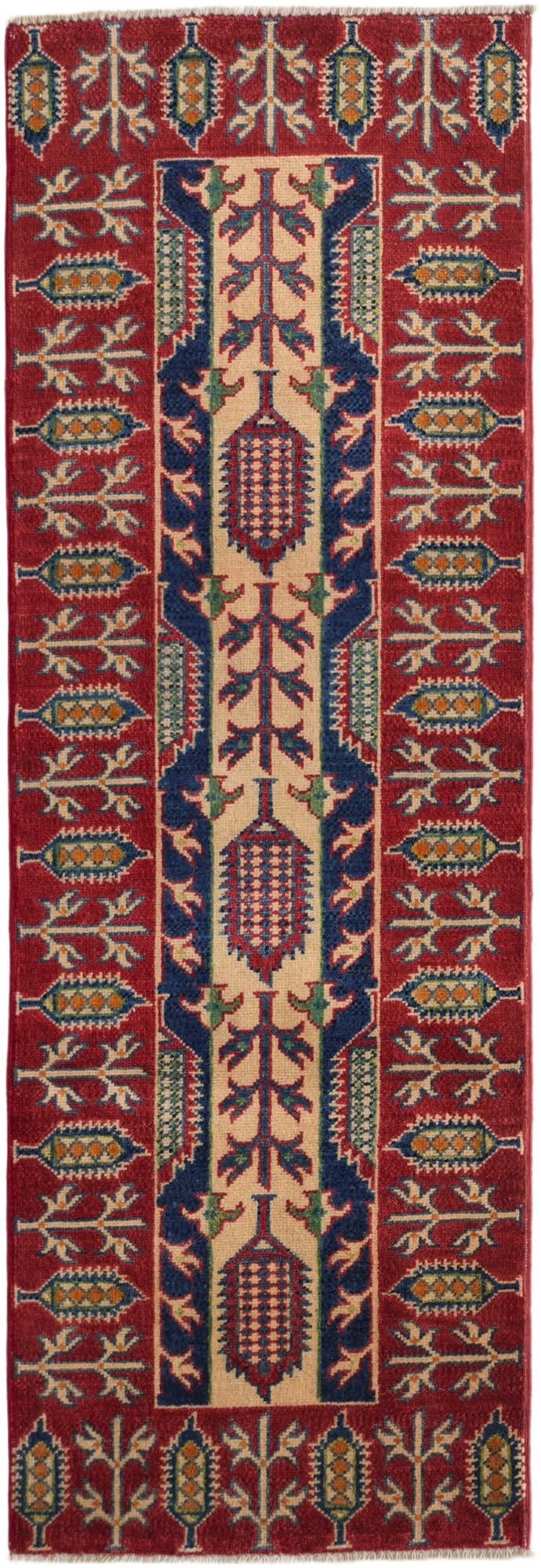 2' 1 x 6' 2 Hand Knotted Kazak Runner Rug