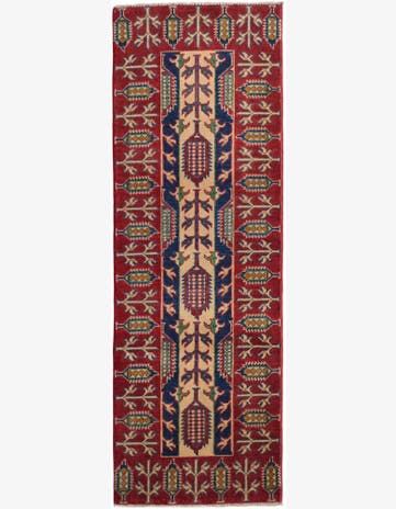 2' 1 x 6' 2 Hand Knotted Kazak Runner Rug