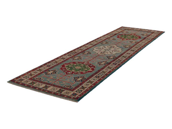 2' 10 x 9' 10 Hand Knotted Kazak Runner Rug