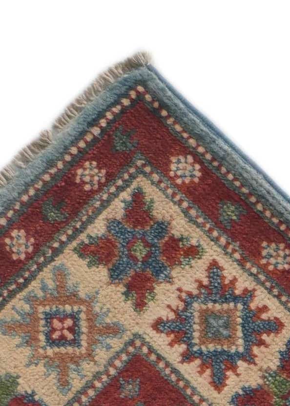 2' 10 x 9' 10 Hand Knotted Kazak Runner Rug