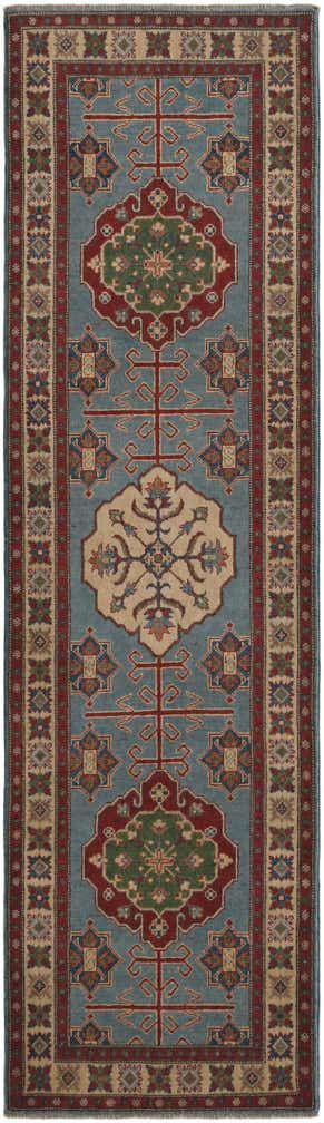 2' 10 x 9' 10 Hand Knotted Kazak Runner Rug