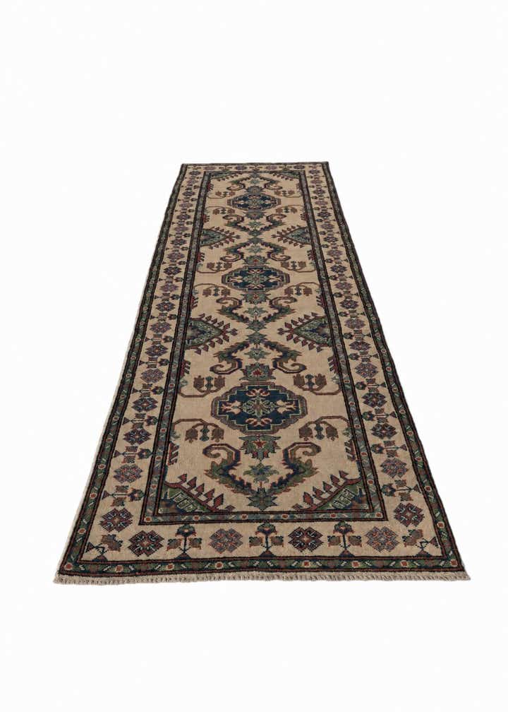 2' 7 x 9' 8 Hand Knotted Kazak Runner Rug