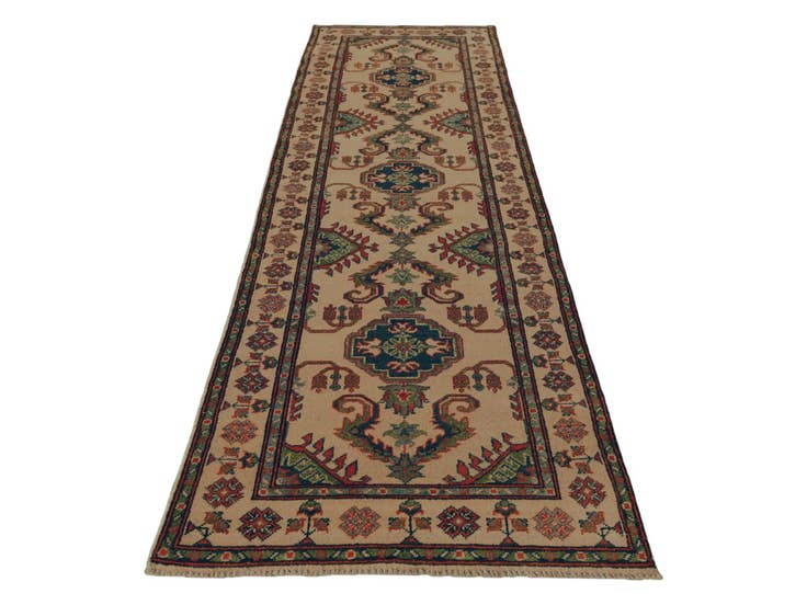 Detail image of 2' 7 x 9' 8 Hand Knotted Kazak Runner Rug