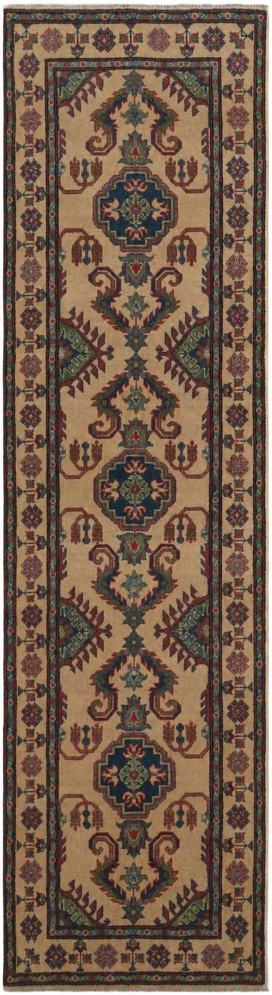 2' 7 x 9' 8 Hand Knotted Kazak Runner Rug